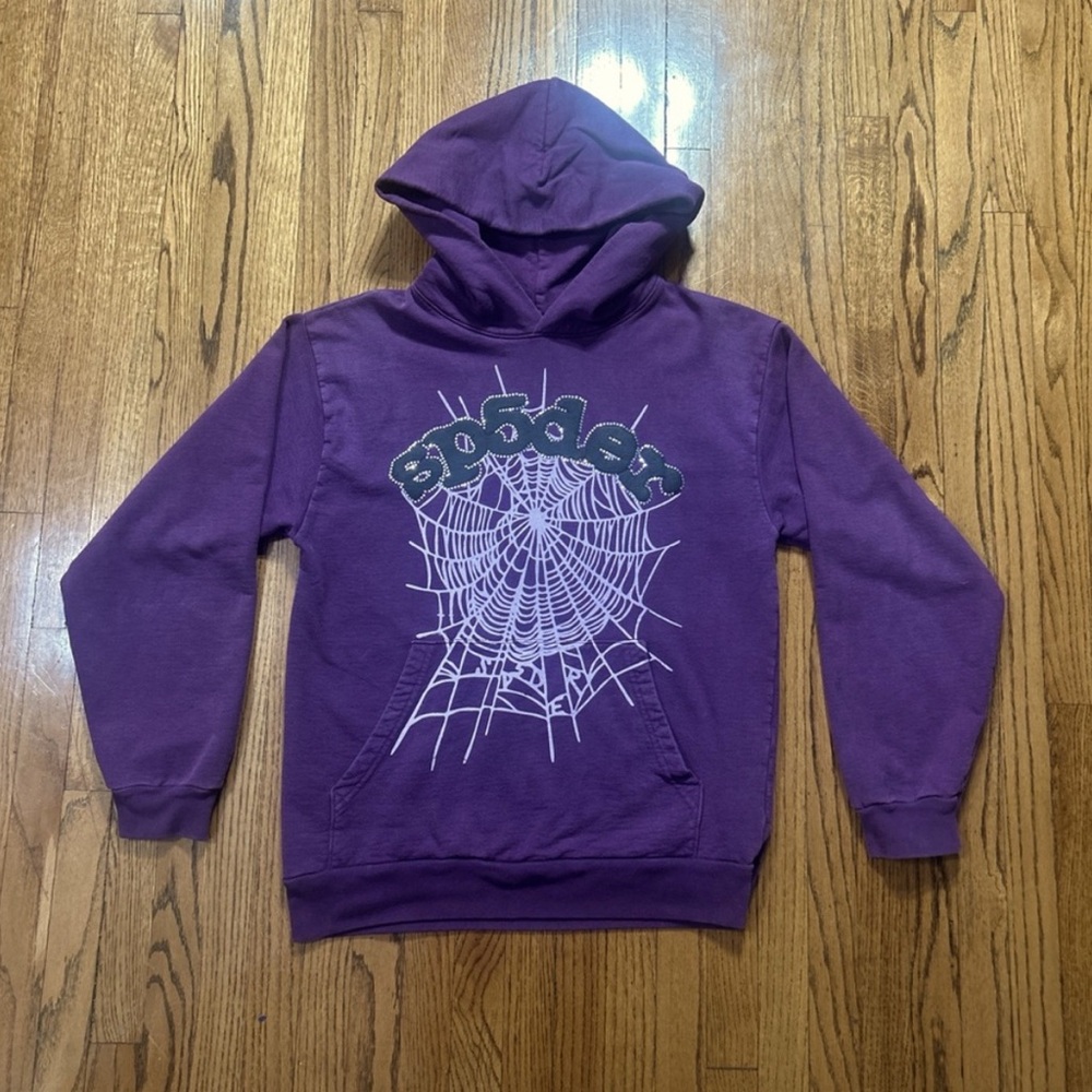 Purple Spider Graphic Hoodie